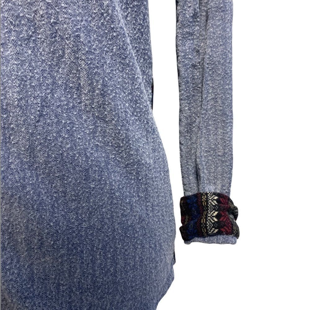 Twik | Blue & Multi Colour Pattern Button Down - Picture 4 of 6